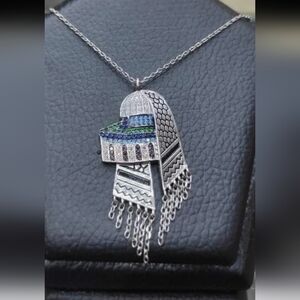 keffeyeh-shaped pendant Real Silver 925
